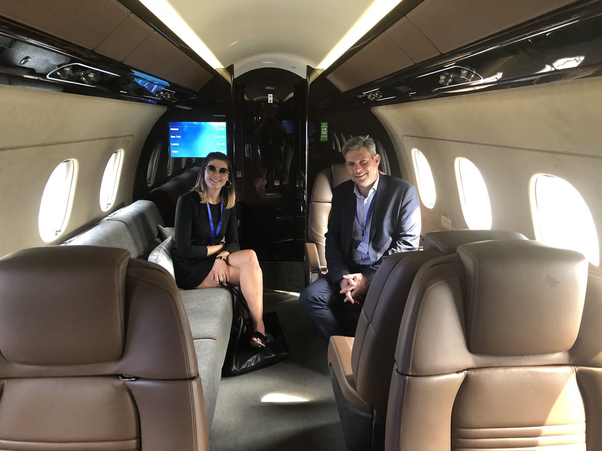 Helen_jetlogic's tweet photo. Having a great and educational trip at the Farnborough Air Show!! Thanks @jetlogic #privatejets #aviation #opportunities https://t.co/GOiQyXhesR