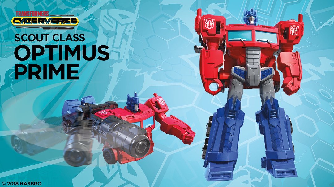 transformers cyberverse scout class optimus prime