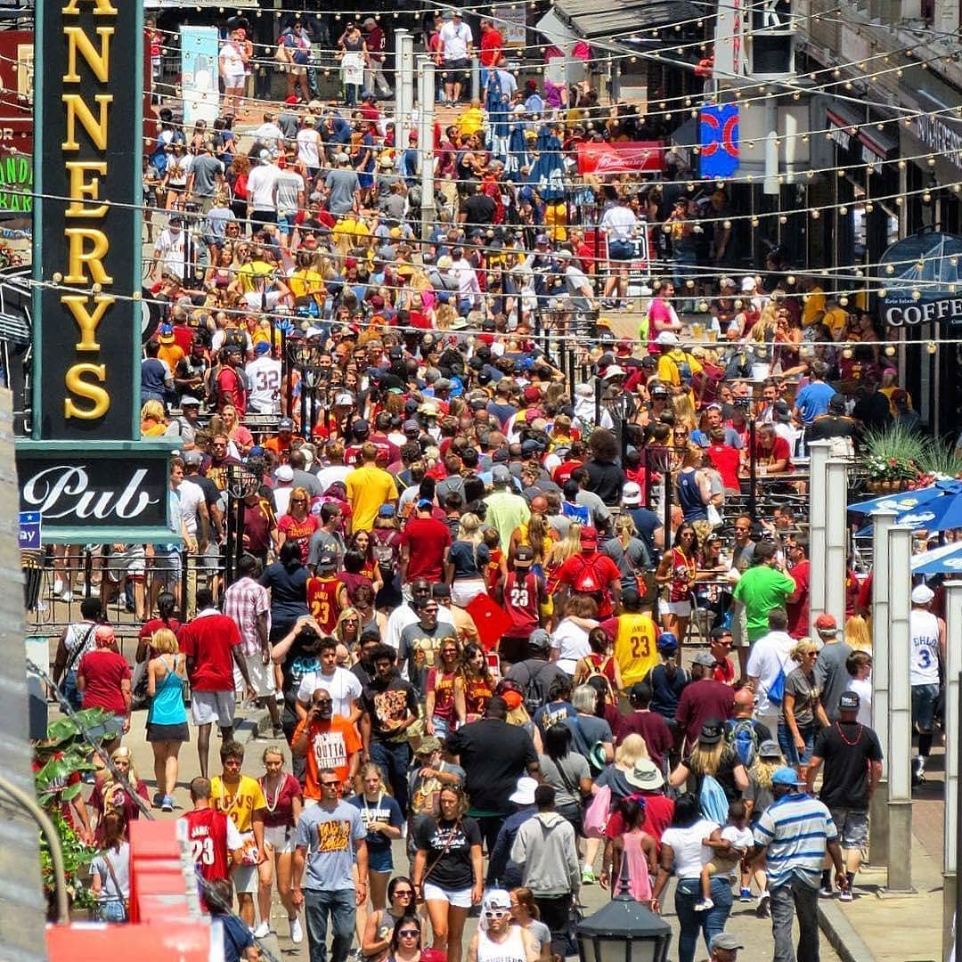 Thanks <a href="/fox8news/">fox8news</a> for the feature on <a href="/e4thst/">East 4th Street</a>. We have a TON of special events planned for the Summer. See the feature story here - bit.ly/2MJAOeI. See the Summer events here - bit.ly/1S1Jaem. Photo cred - <a href="/inthe216/">brian caso</a>