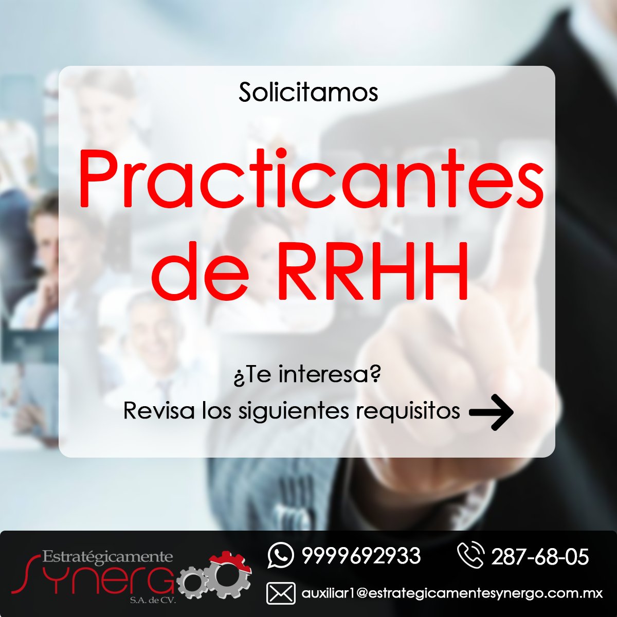 rhsynergo's tweet photo. ¡Estamos buscando practicante!

Visita el siguiente link https://t.co/6S8eES7HJA

#FelizJueves #EmpleosEnMerida #PracticasProfesionales #Synergo https://t.co/nxC57n4ryC