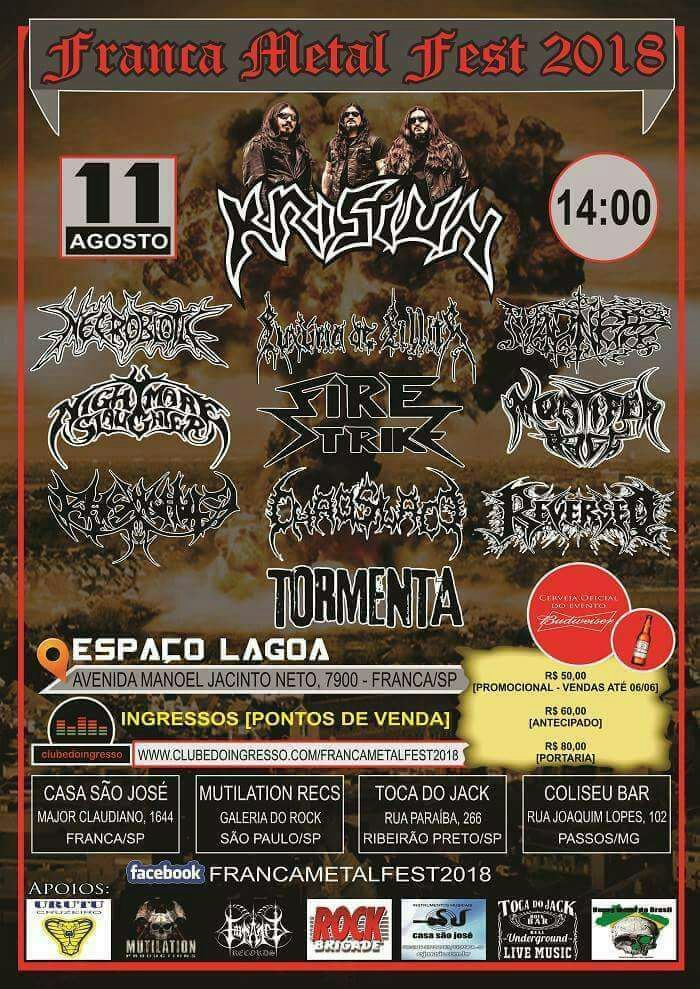 musicapesada's tweet photo. Necrobiotic: confirmada no festival “Franca Metal Fest 2018” https://t.co/xrPEMkCh1t https://t.co/1siK9gmypK