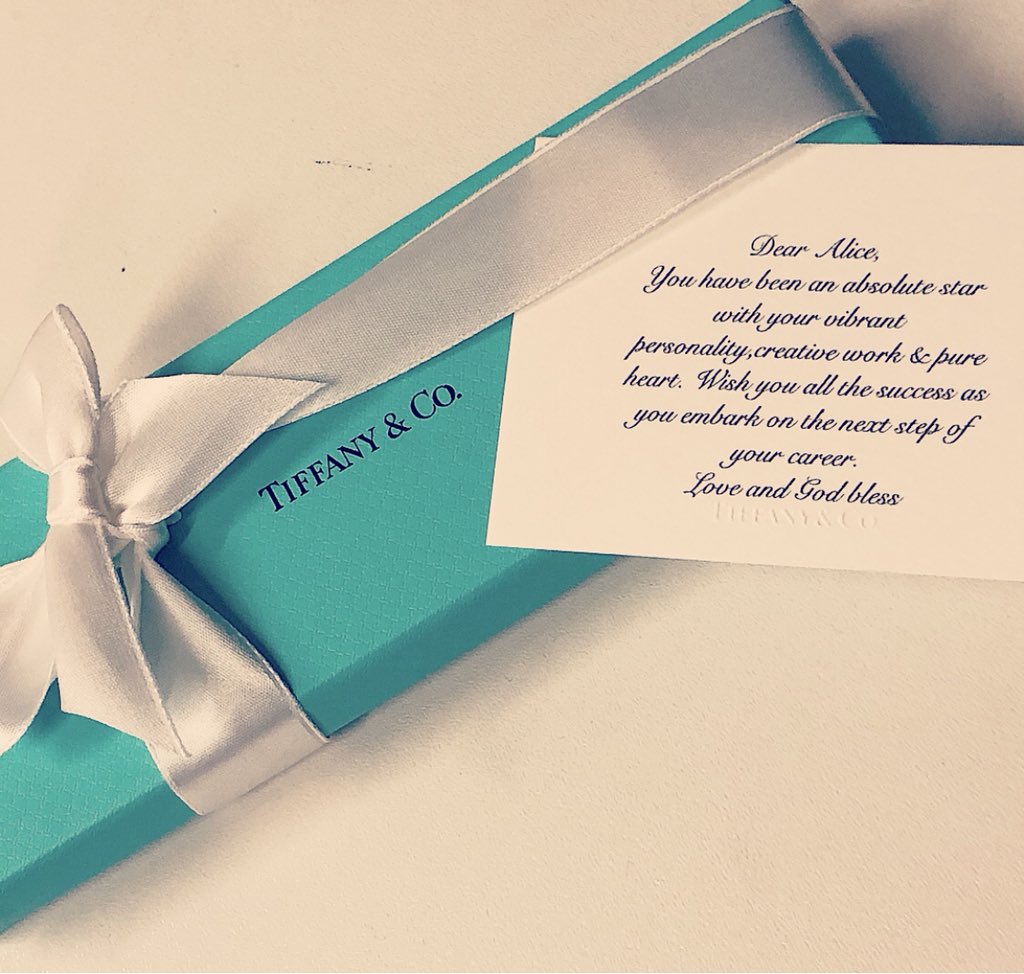 My leaving gift has arrived and thank you <a href="/Euston_PI/">☄Premier Inn EUSTON☄</a> for making it an amazing one especially Sherwyn! Love you all and you know me so well...#tiffany #luckygirl #leaving 💝