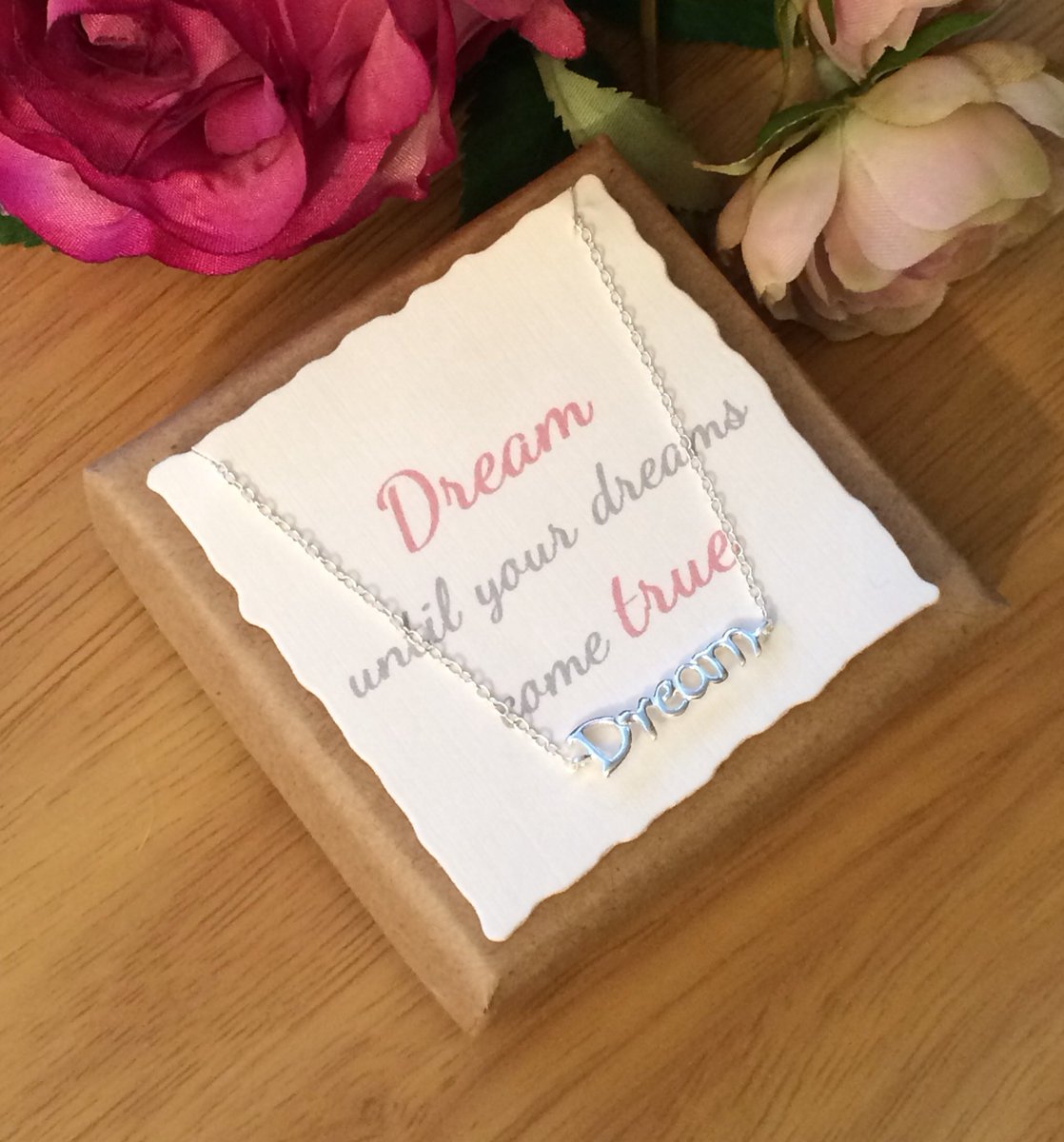 Daw4n's tweet photo. βDream until your dreams come trueβ π« Sterling Silver Necklace with keepsake card #silverjewellery #necklaces #silveraddict #keepsake #jewellery #quotes #dream #jewellerygift #gifts #fbshop #accessories #ukgifthour https://t.co/la4nGgWllJ