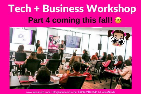 LatinaNerds's tweet image. ¿Quiere aprender de los mejores en la industria? Asista nuestro taller de Tech + Business; más información muy pronto. // Want to learn from the best in the industry? Join us for our next Tech + Business Workshop; more information coming soon.

#TechAndBusiness #Excited