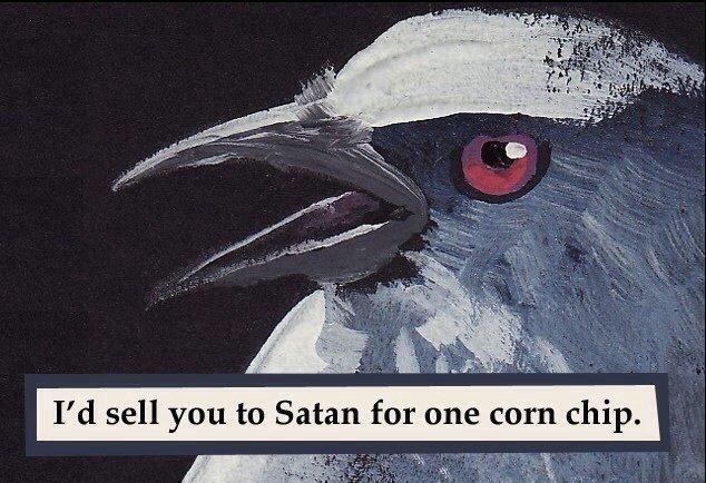 kenziegigantic's tweet photo. I’d let @OJessicaNigri sell me to Satan for half a corn chip tbh https://t.co/Or7iYYaLNq