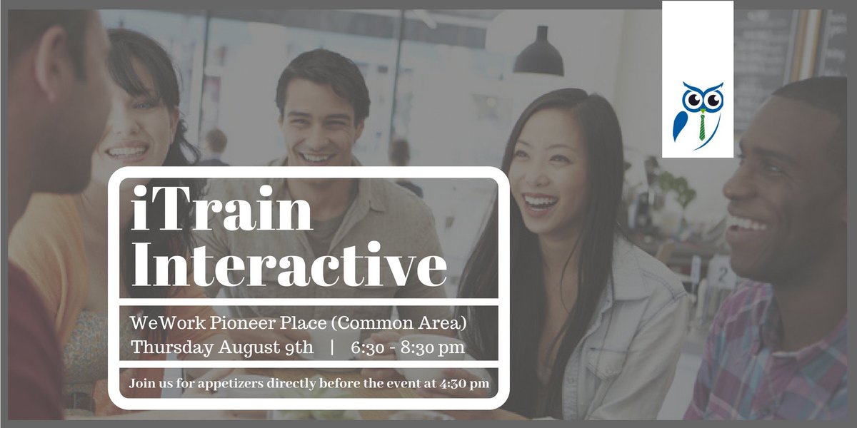 thecomplementor's tweet photo. @marshallsnider and the #CompleMentor team are excited to be hosting an iTrain Interactive discussion on August 9th for personal #growth and professional development in #Portland, OR.

Learn more here: https://t.co/iwiVQ1JF54 https://t.co/oFv9F1yZrB