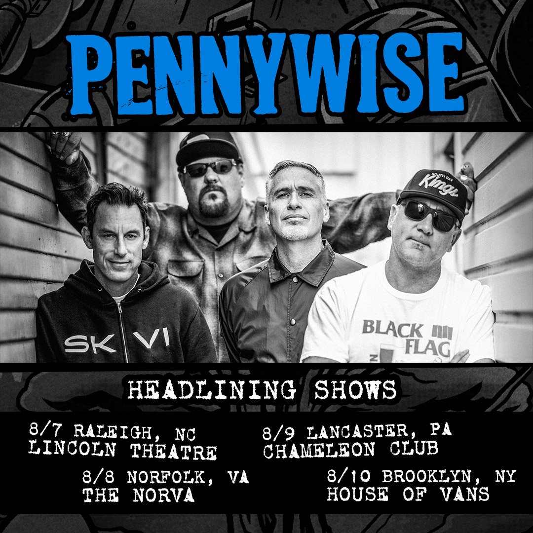 Pennywise's tweet photo. Get tickets to our shows next month now at https://t.co/LEPhEjT31Q. https://t.co/ECOiXMZCcL