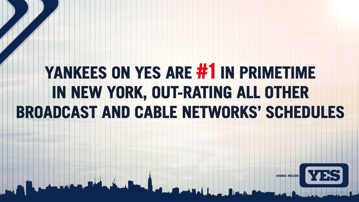 YES Network on Twitter "YANKSonYES are No. 1 in the New York DMA