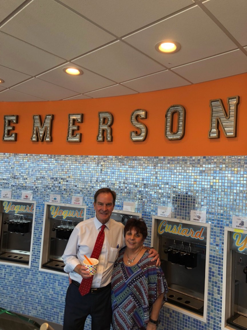 EmersonsFroYo's tweet photo. Emerson's was proud to have Attorney General Bill Schuette, Gubernatorial Candidate for the State of Michigan stop by and enjoy some Fro-Yo! Thank you Attorney General for supporting local businesses!!! 🇺🇸 https://t.co/fAEDw0PUvP