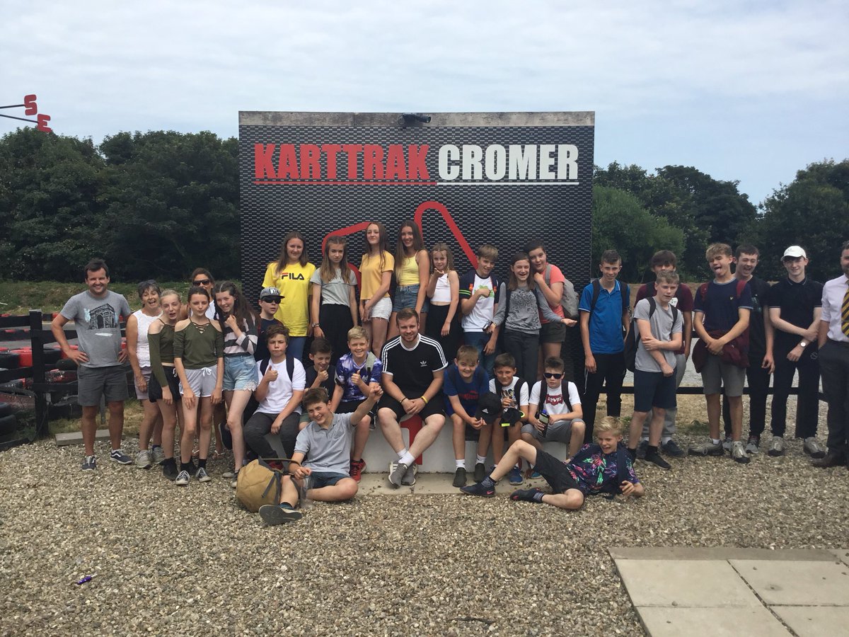 KarttrakCromer's tweet photo. This is the 3rd Group of the week from Aylsham High School for Activities Week. We hope you all enjoyed yourselves, have a great summer. 😁@AHS_ActWeek #Karting #Activitesweek #Cromer https://t.co/Eo71xy0NyU