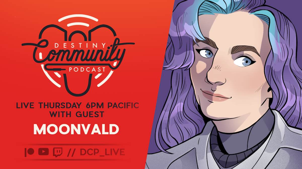 DCP_Live's tweet photo. DCP will be live at 6PM PST tonight with guest @moonvald Supreme Leader and Overlord of the revamped Planet Destiny! Got questions for the crew? Let's hear them! https://t.co/VPLmeJIuCs