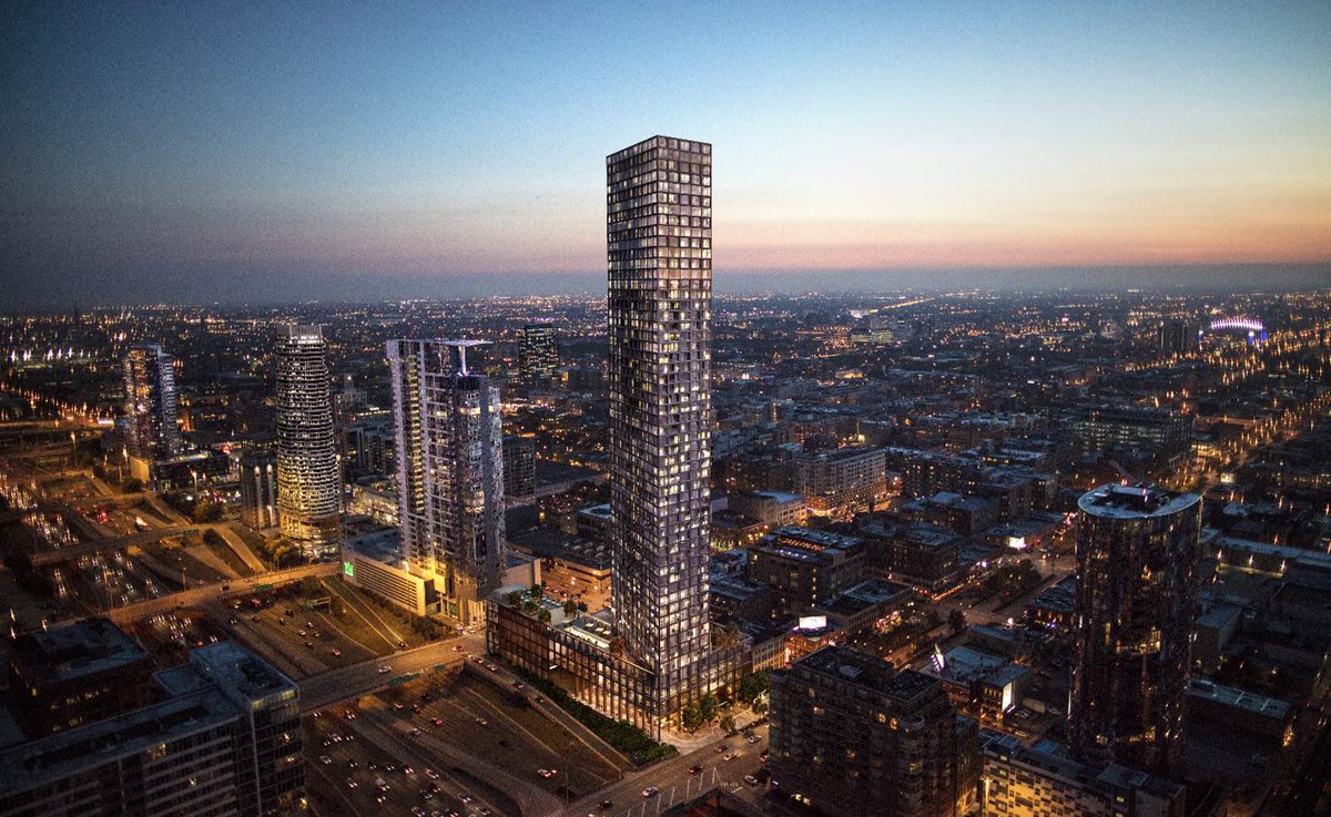 ChicagoDPD's tweet photo. Commission approves new plan for 725 W. Randolph St. that will allow for a 52-story tower with a 165-room hotel, 370 residential units and 5,000 square feet of restaurant space. The developer of the $395 million project will pay $4.85 million into the #ChicagoNOF system. https://t.co/mOzpTGmzjl