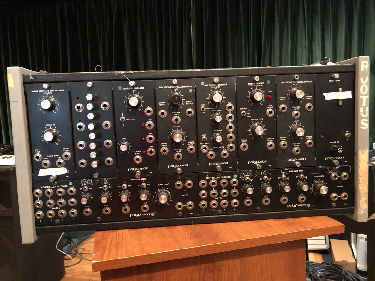 Real_Polyfusion's tweet photo. We will be Restoring Steve Porcaro's Polyfusion systems for him starting in August when we pick them up.  Steve will be the first to receive the new cabinets from the REISSUED Series 2000 Modular. (Photo: Steve Porcaro)

#toto #steveprocaro #modularsynthesizer #polyfusion https://t.co/maPZmhppe1