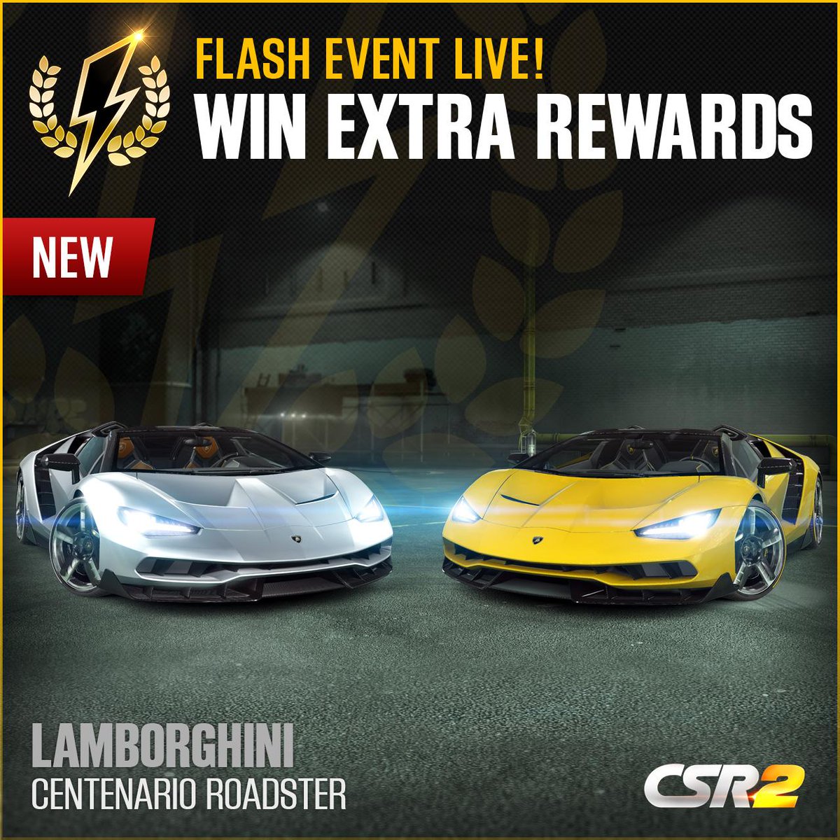 Csr Racing Get Hold Of The White Android Or Yellow Ios Lamborghini Centenario Roadster In Our Latest Flash Event Then Race It In The Evolution Cup To Unlock The
