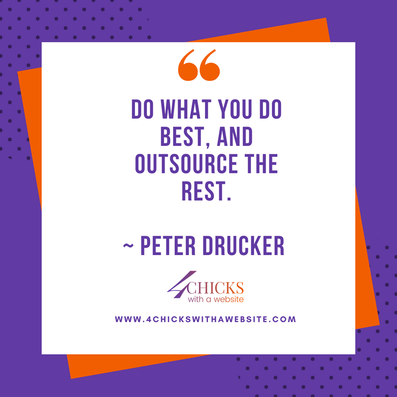 4chicksdigital's tweet photo. "Do what you do best and outsource the rest." ~ Peter Drucker

#outsource #quote #4chicks #strategy #digitalmarketer #onlinebusiness #entrepreneur #funnel #freelancer #implementer #launch #productivity #growth https://t.co/EauXgXcCfx