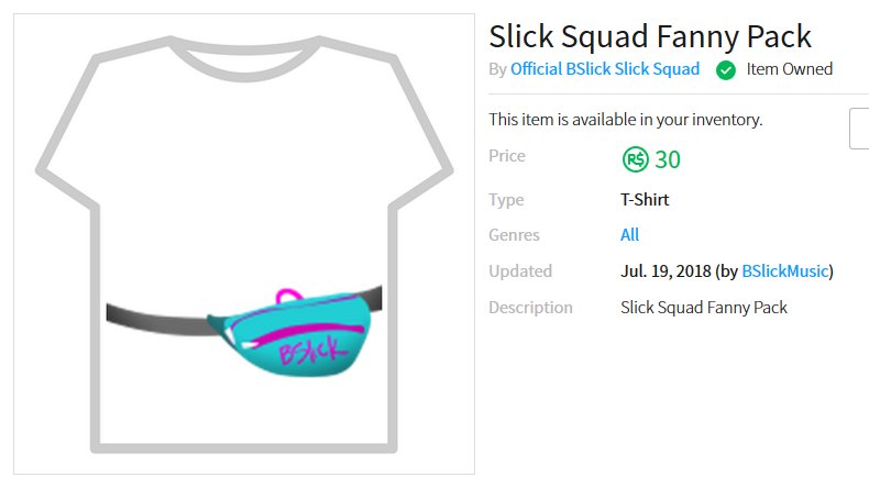 Bslick در توییتر Get Your Slick Squad Fanny Pack Today And - squad pose roblox