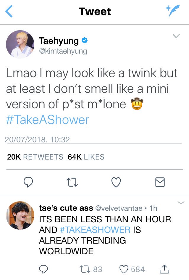 tigerstae's tweet image. 18. #TakeAShower