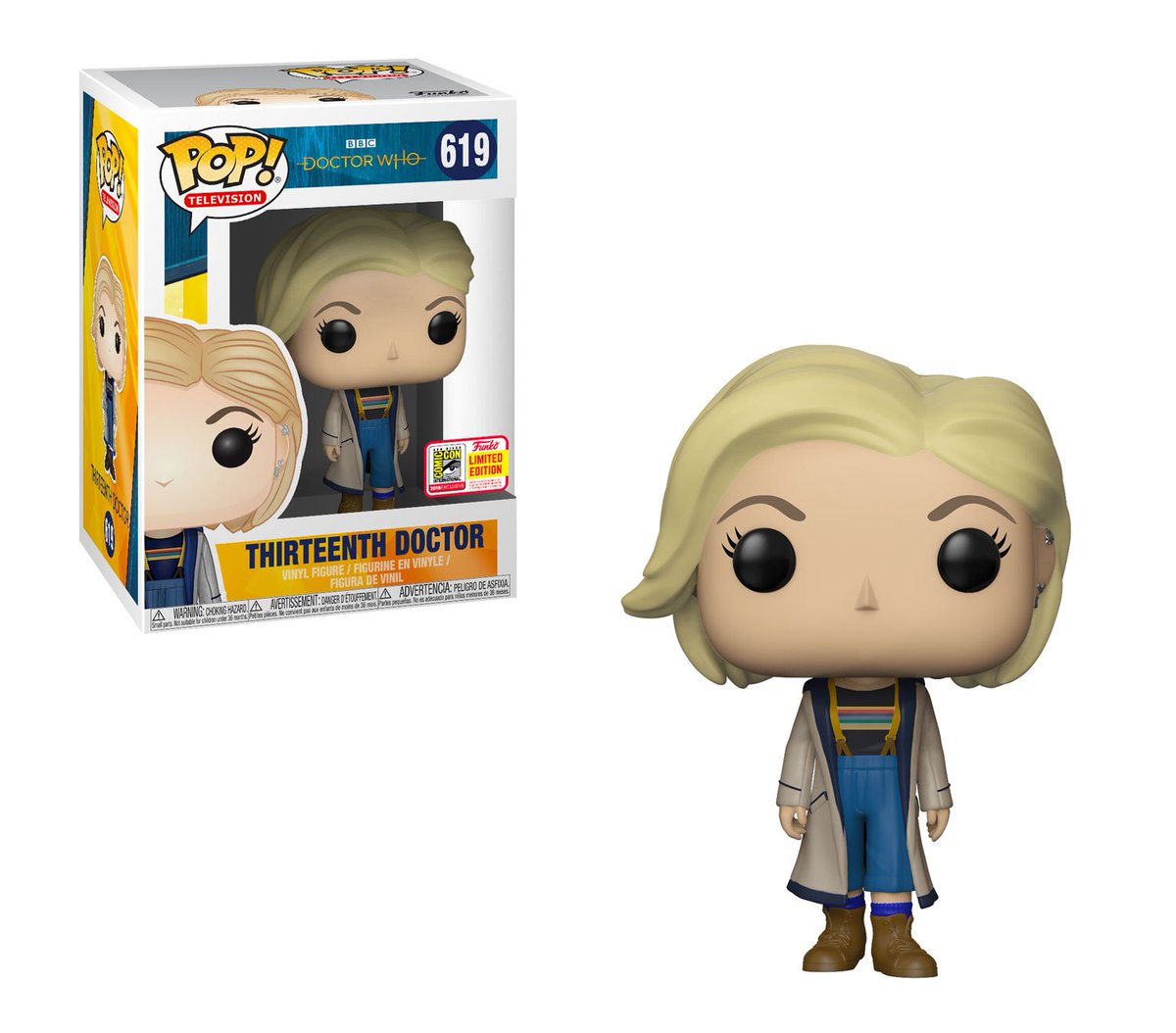 OriginalFunko's tweet image. RT &amp;amp; follow @OriginalFunko for a chance to WIN a #SDCC 2018 First-to-Market Thirteenth Doctor Pop!  #DoctorWho