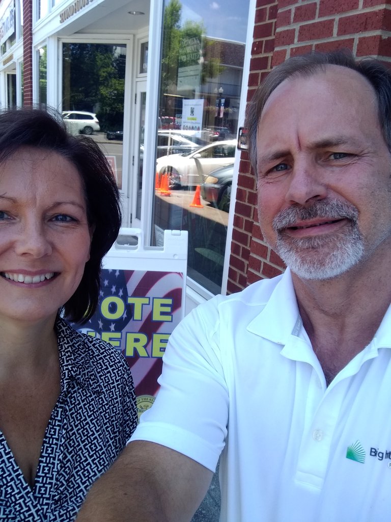 _brucereed's tweet image. We voted!!!