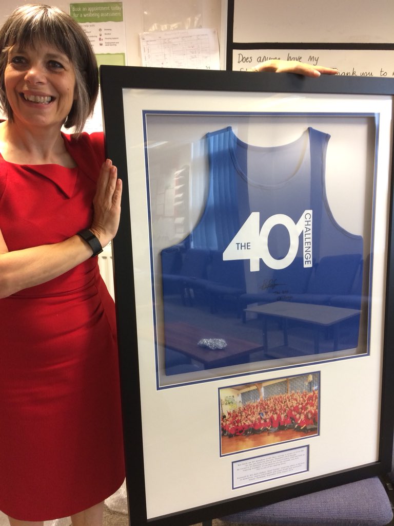 Last day at Parklands tmw, retiring after 36 years in teaching, 24 as HT of 3 different schools. Amazing day today. Presented this memento of our visit from Ben Smith @401foundation as a leaving gift to the school. You can do anything you want to - just go for it!