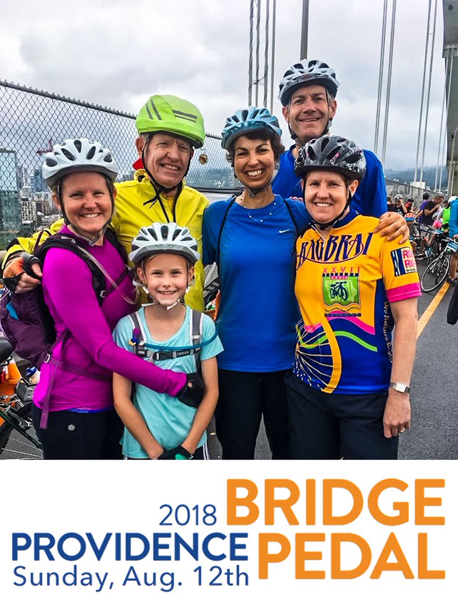 BridgePedal's tweet photo. It’s that time of year again! Grab your friends and family (even the little ones) and get ready for another fun ride through Portland with some spectacular views! Join us Sunday, Aug. 12th for the 2018 Providence Bridge Pedal!
Sign up now at https://t.co/u6BrwhQaqf https://t.co/Z1CMojGANR