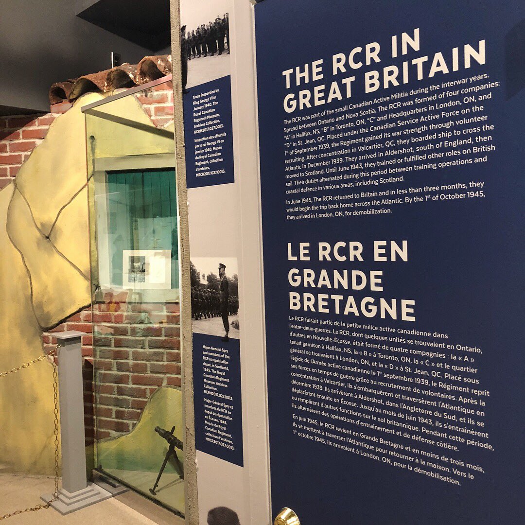 HeritageCouncil's tweet photo. We got a sneak peek of @RCRMuseum’s new #WorldWar2 exhibit space this afternoon! We can’t wait for you to see the completed space! Visit them Tuesdays - Sundays to learn more about #RCRHistory! Learn more at https://t.co/uCnzMCuYVp #LdnMuse https://t.co/kDC2jqNl1j