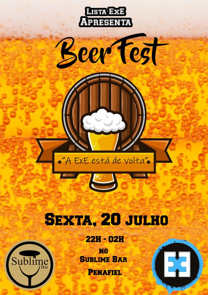 listaeXe's tweet photo. A pedido de muitas famílias estamos de volta ao SUBLIME! Uma festa a meio das férias de Verão para matar saudades. É já amanhã, não faltes! 😎🔥 #ListaeXe #SublimeBar https://t.co/tfFewjbcDY