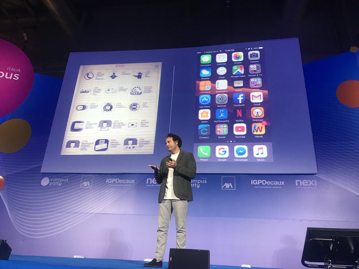 campusparty's tweet photo. “Il design è prossemica, la app sono prossemica.” @IvanZenAttitude #CPIT2 @campuspartyIT https://t.co/B79Onjy0xY