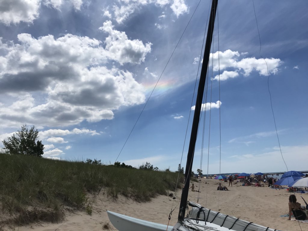 5strfrogsplash's tweet photo. @terrideboer check out this sundog rainbow in pentwater! #sundog https://t.co/wb6aZuKEl8