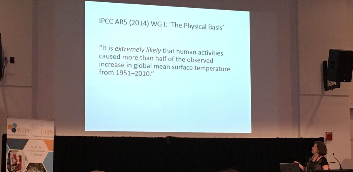 WIPC2018's tweet photo. We approach questions about #climat with Adona Wiacek “Applying Physics to Air Quality &amp; Climate Problems” #WIPC2018 https://t.co/hXBTMLITDB