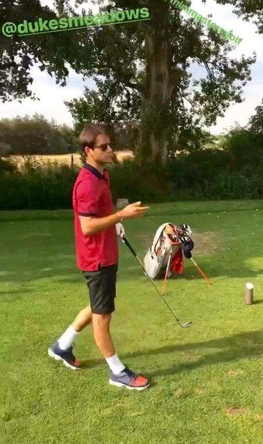 JuttaFreudig's tweet photo. #MusketeersEurope #LukePasqualino #lucapasqualino practising #Golf today for tomorrow's #TheMiniMasters @MiniMastersGolf #DukesMeadows #GolfTournament #CelebrityCaptain #Charity aid of #Leuka https://t.co/fJVCSCuFnU