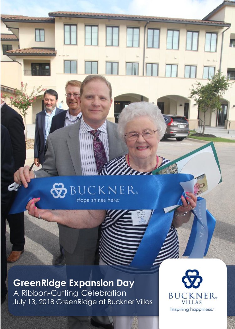d2architecture's tweet photo. It’s open! The expansion of Buckner Villas is complete - congratulations to the residents and all involved! @BucknerSrLiving @HillWilkinson #seniorlivingdesign #ribboncutting https://t.co/hUJhKItqva