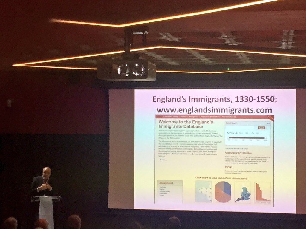 clairefether's tweet photo. Medieval history + databases 🙌🏻 Lovely to be back at @UkNatArcRes for a great talk by @mark_ormrod on @EngImm13301550 #summerlecture https://t.co/UQfUXKPGQT