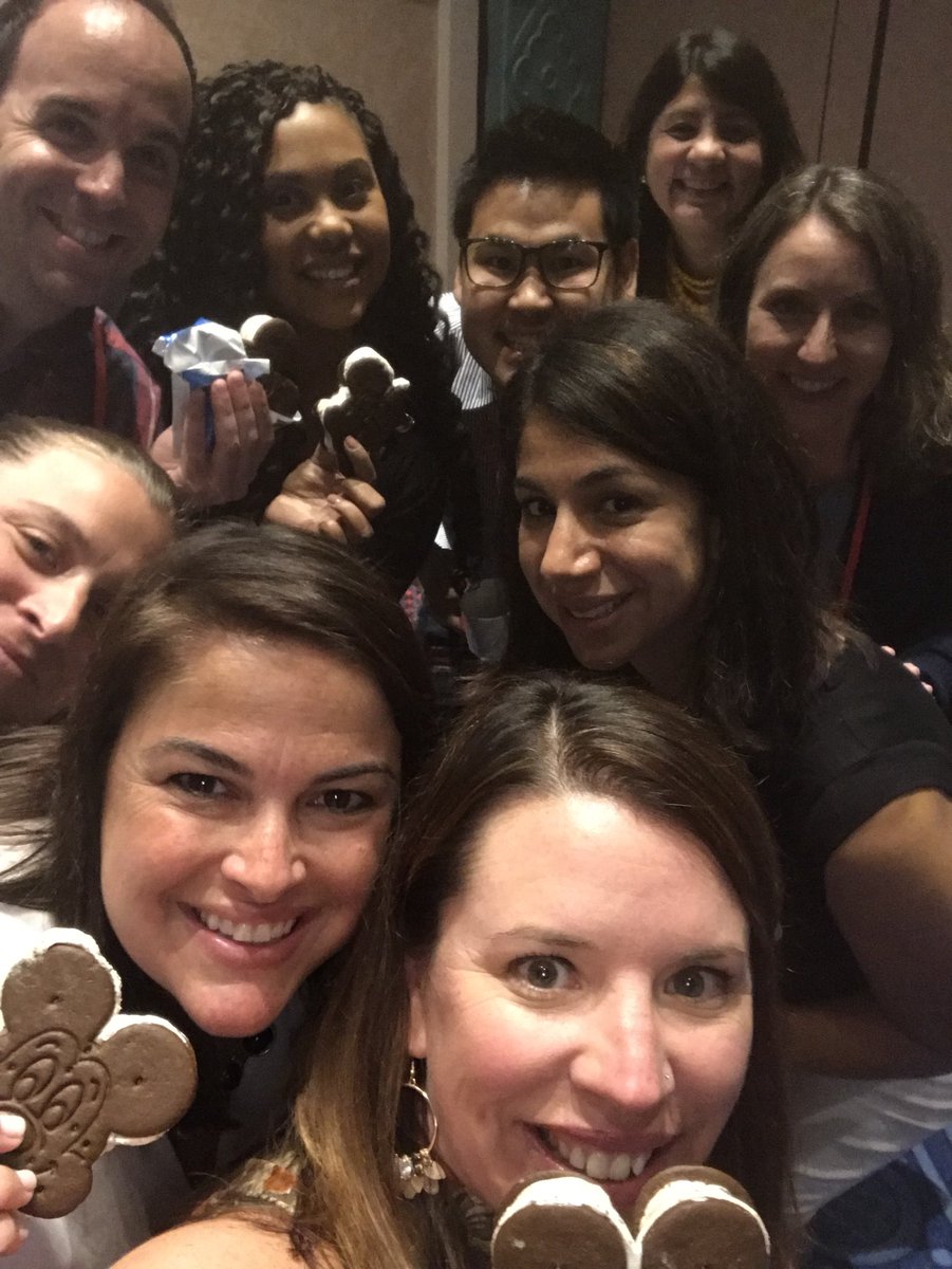 annestl's tweet photo. .@DisneyInterns Recruiters having the https://t.co/lcQhblh7DX.EVER. #MickeyBars #DisneyInterns #TeamTraining2018 #WeChangeLives https://t.co/hGVZOcJDcS