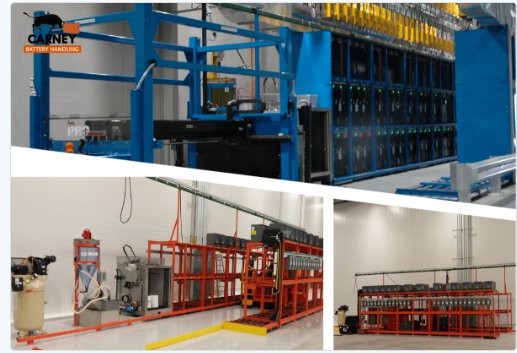 BatteryBull's tweet photo. Need to organize all your batteries? Call Carney for all your battery room needs! #machinery #manufacturing #industrial #batteryhandling #problemsolution  #mechanical #batteryroom https://t.co/G8NnYEkDd9
