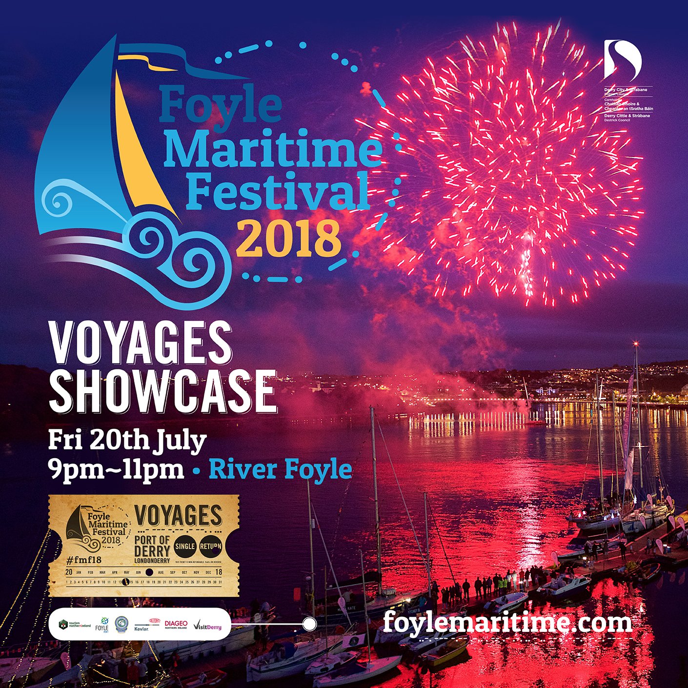 Foyle Maritime Fest on Twitter "Join us tomorrow from 9pm for "VOYAGES" feat spectacular River