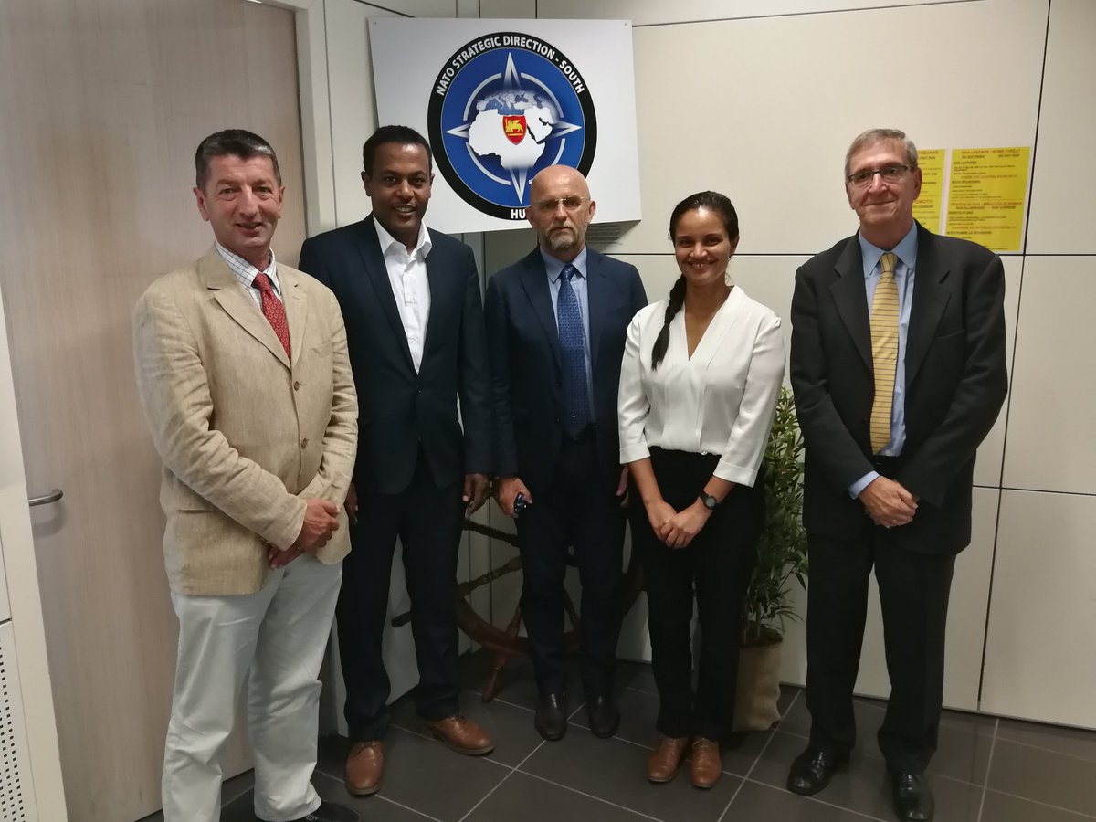 NATOSouthernHUB's tweet photo. Very interesting meeting today at @NATOSouthernHUB with key staff from @AU_PSD @tabdulkadir and #NancyTolentino to discuss about challenges and common ground opportunities. Looking forward to keep this link alive and kicking #NATOEngages https://t.co/0Yg2jXvnW6