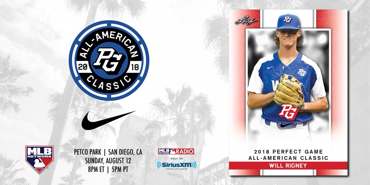 Excited to be named a Perfect Game All-American and play at Petco Field! #PGAAC