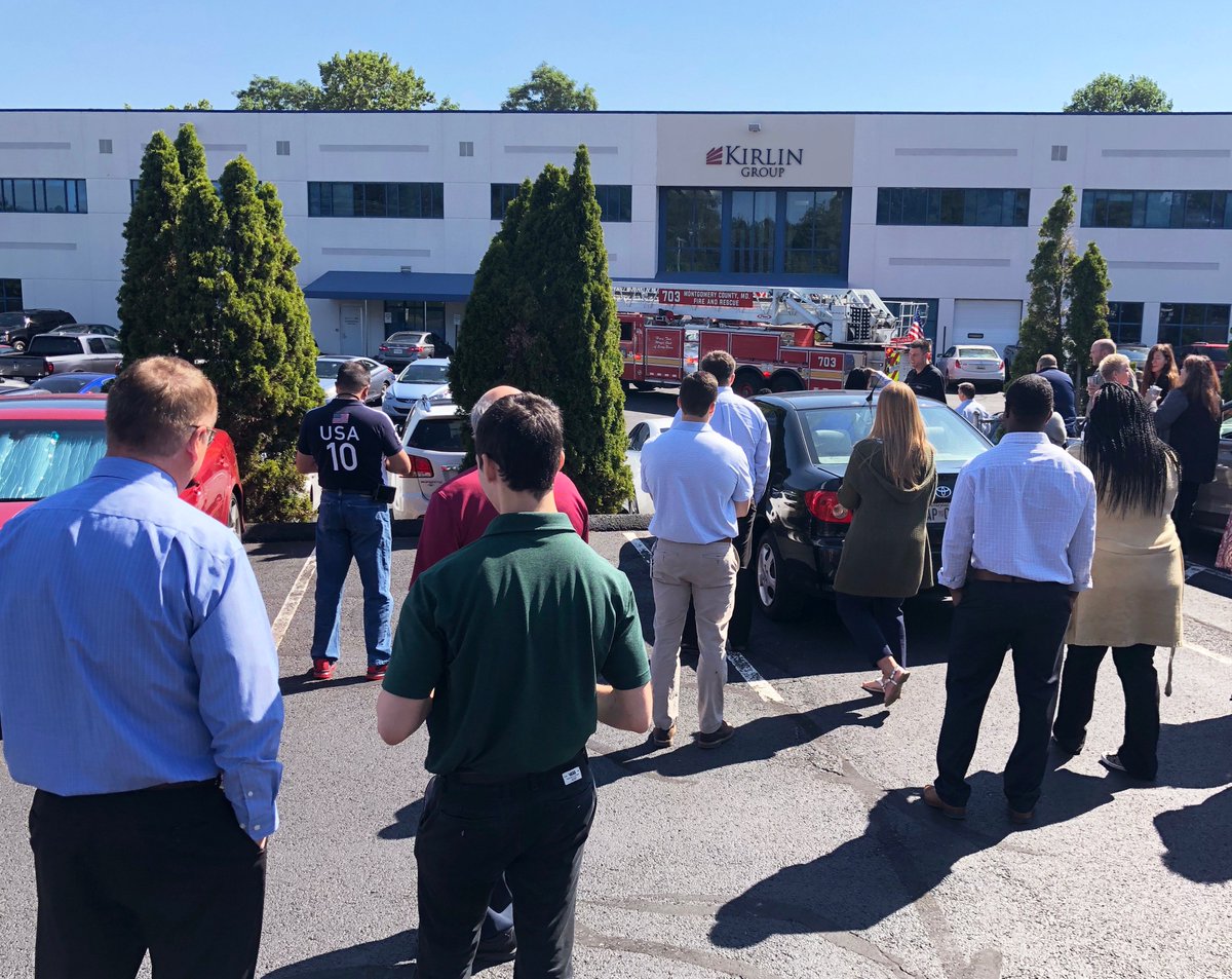 KB executed our #safeexit program while the <a href="/RockvilleVFD/">Rockville Volunteer Fire Department, Inc</a> came to check out the building and give us the #allclear RESPECT the alarms in your buildings. Your life is definitely worth the time it take the "walk" outside, that "walk" is never a waste of time. #kbsafe #kbcares