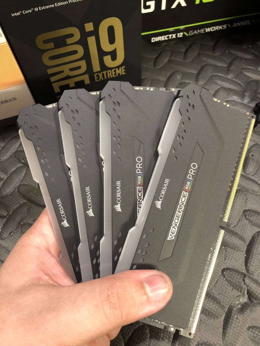 OverkillGame's tweet image. HOT. We’ve got eight sticks for a full i9 board. It’s going to look NASTY. 😤 #iRepairFast