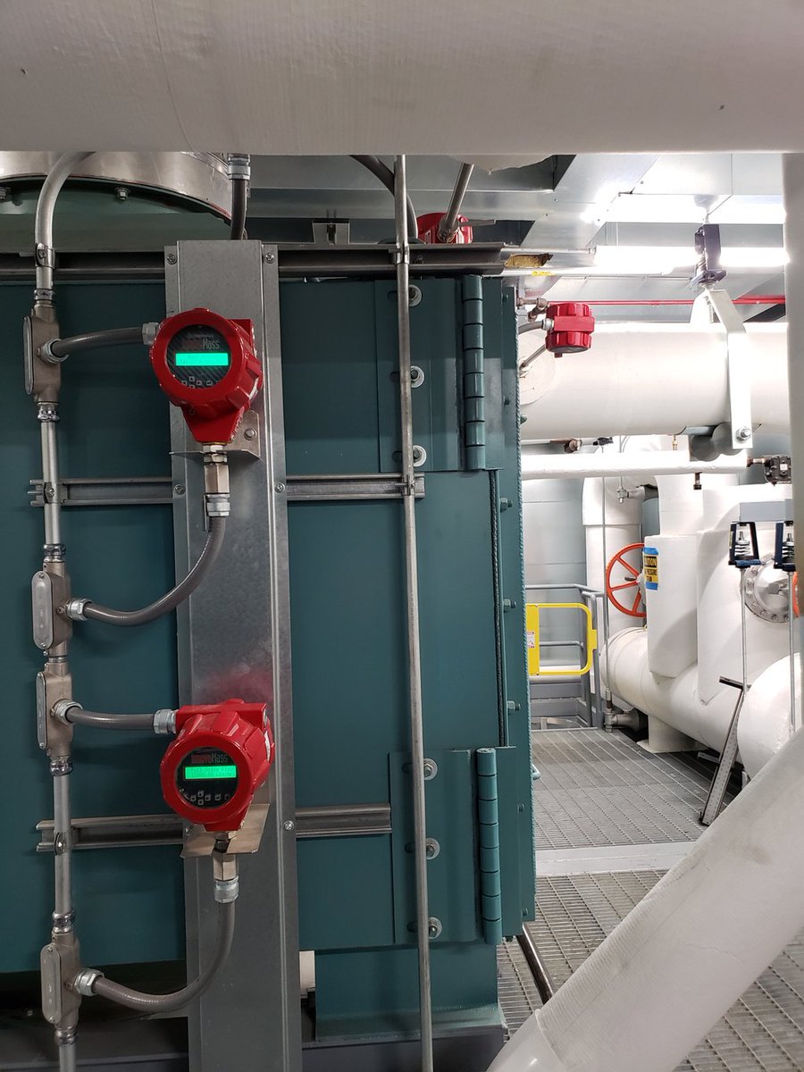 sierraflow's tweet image. From the Field: These InnovaMass 241i are measuring steam flow in a boiler application at a NYC hospital. #steamflow #flowcontrol