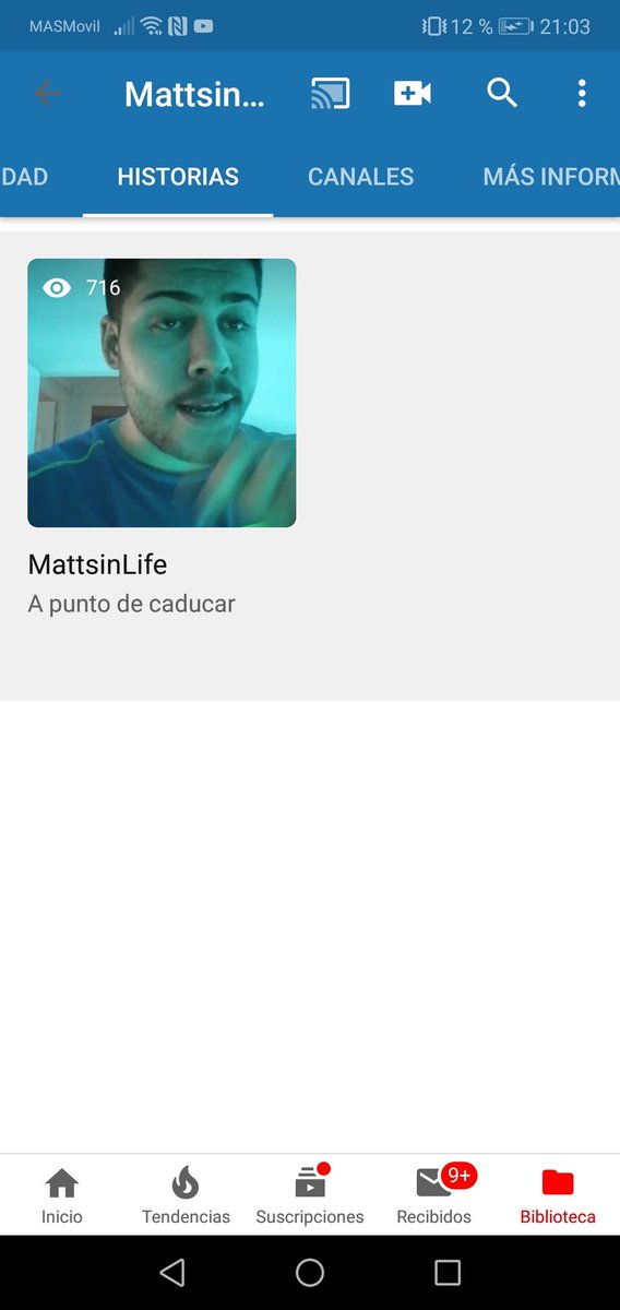 MattsinLife's tweet photo. Pues fuera bromas para cuando no notifica videos esto va genial si es que notifica las historias 🤣

Pd:vaya cara me ha cogido de portada 😅 https://t.co/DGZS7v9HgX