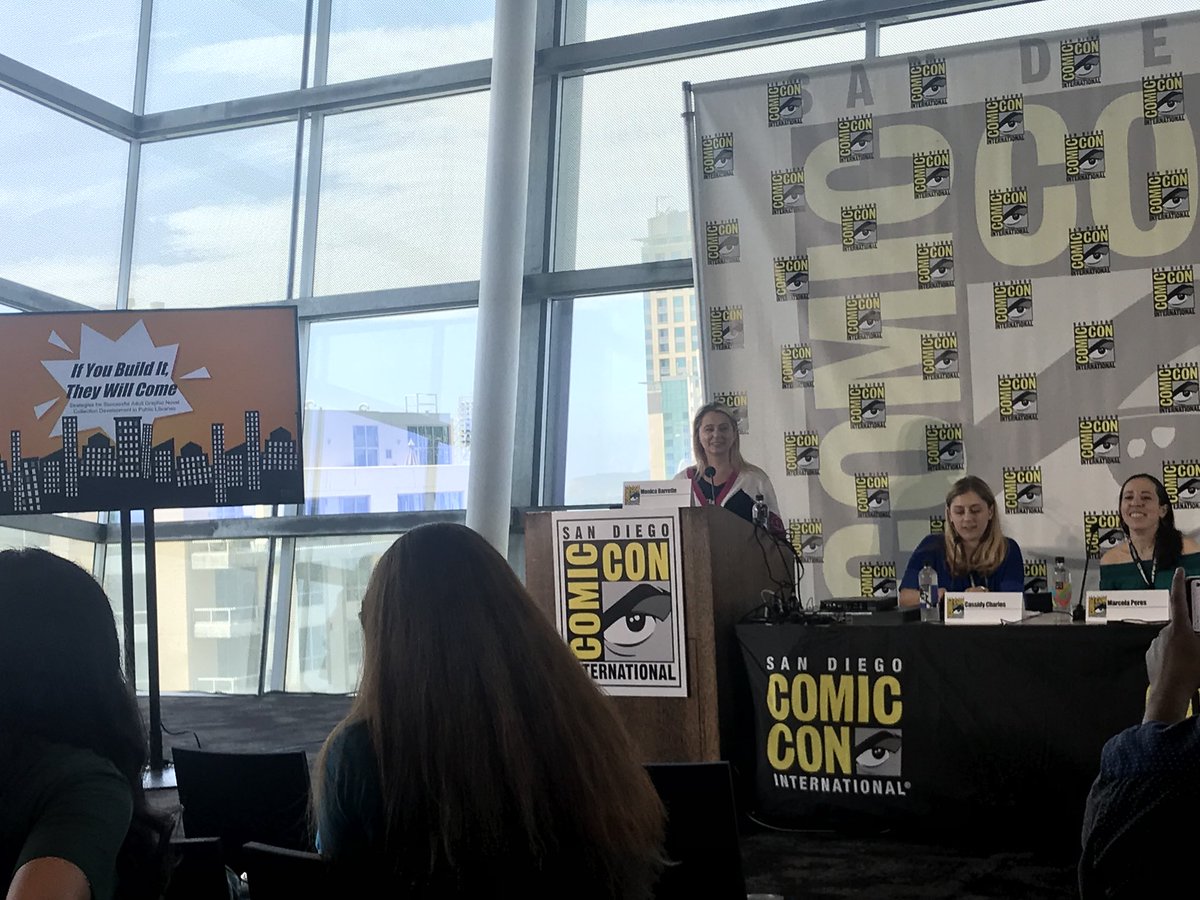 MetalLib87's tweet image. #SDCCEL If You Build It They Will Come: Adult Graphic Novel Collection in Public Libraries #libraries #comics #graphicnovels