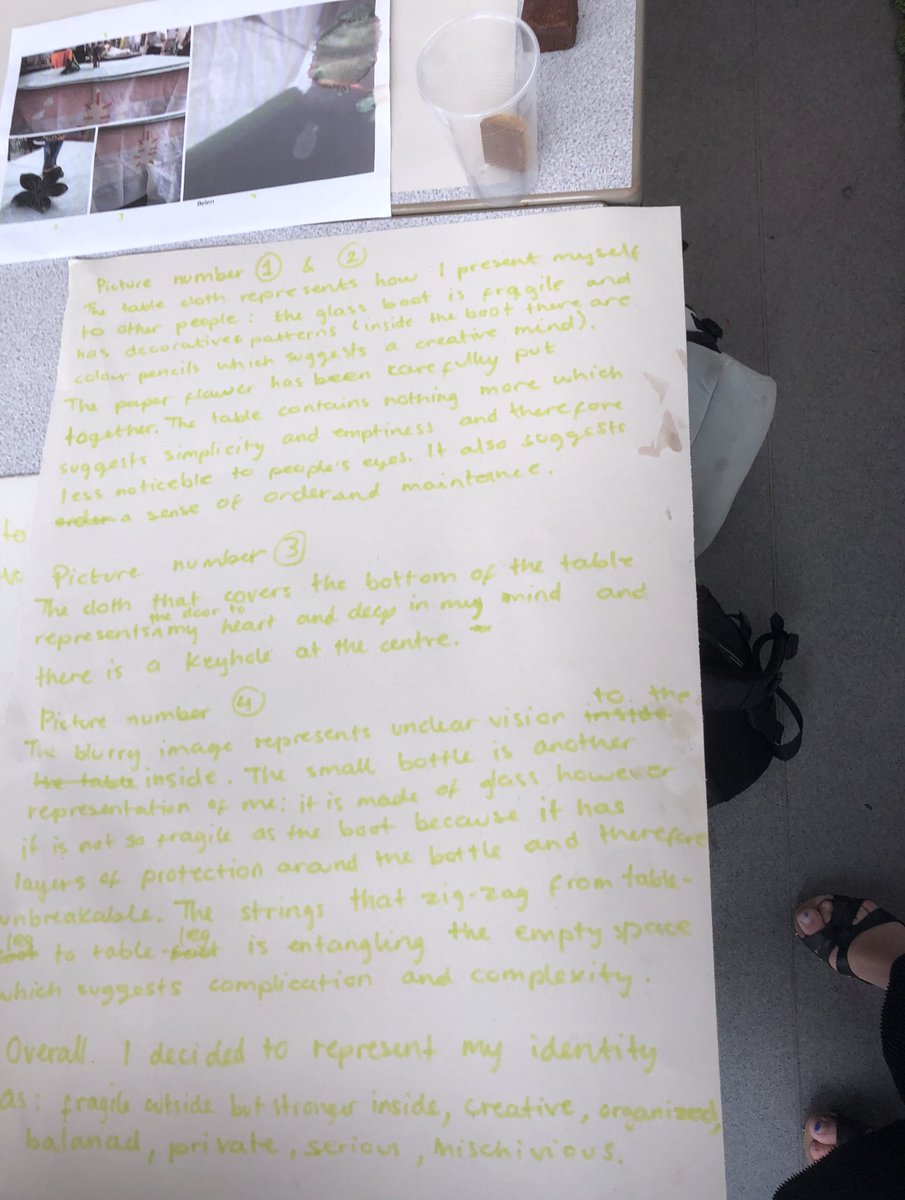 CCEatHGAEDART's tweet photo. Last lesson of the year with #yr9artists, using Debate Cake style lesson to hot seat questions on each other’s identity self portraits #debatecake #creativeexplorations #identity #playful_research @HarrisGirlsED https://t.co/1z80c4A5HY