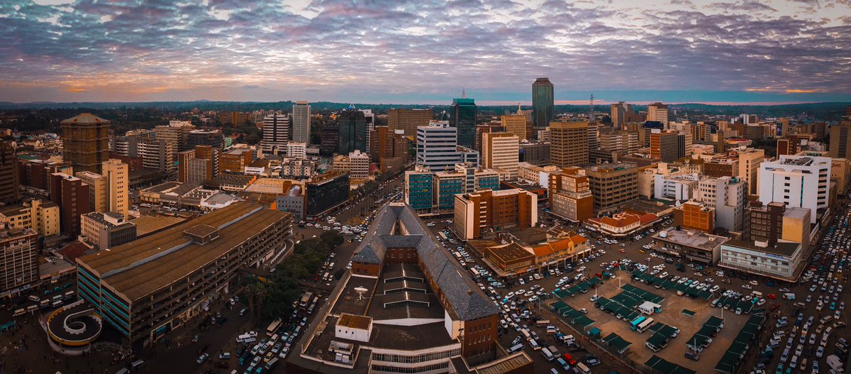 unclescrooch's tweet image. Harare🇿🇼 from a Rooftop looks like this🔥