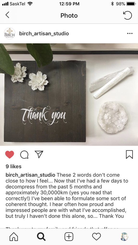StudioBirch's tweet photo. I like to stop.....look around and show my appreciation and #gratitude for the people around me that me do what I love 💕.This post says it all. 
check me out on instagram. 
#lovemypeople #ThankfulThursday #handmadebyme #lovewhatido #yxe #yyj https://t.co/O7iLLH0ZgG