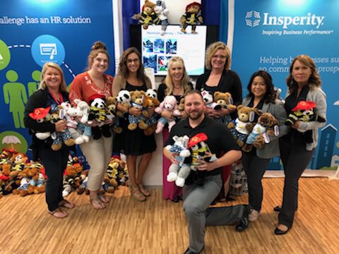On behalf of <a href="/DSMpartnership/">DSMpartnership</a> <a href="/Insperity/">Insperity</a> donated toys dressed by #ACCE18 attendees to @AmandaPandaDSM &amp; #ChildrenandFamiliesofIowa