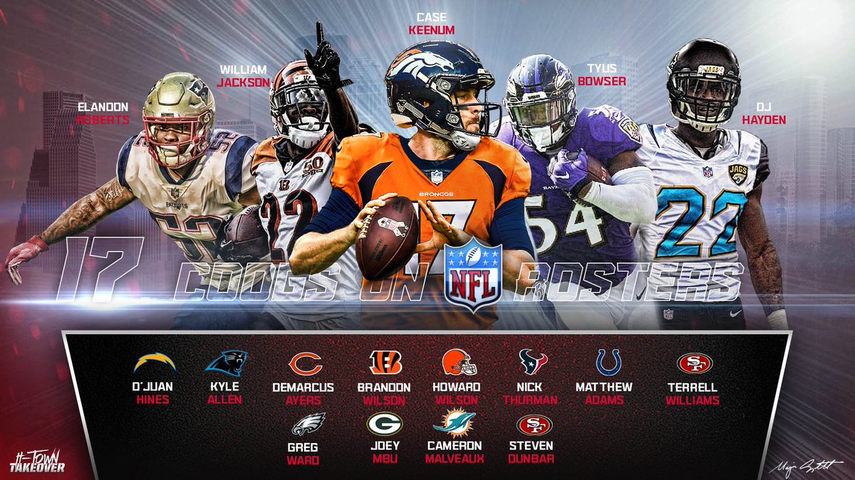UHFBRecruiting's tweet image. Coogs in the league @NFL 
#GOCOOGS