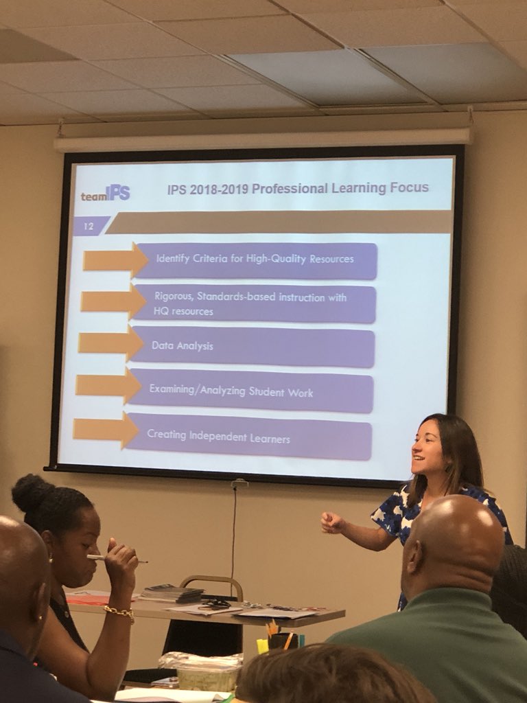 Day 1 of Principal’s Institute.  Engaged learning in ELA