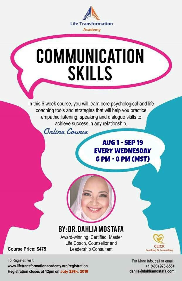 DahliaMostafa1's tweet photo. Join me in online 6 week course that focus on improving ur #social #skills , #conversations , #clarity , #confidence &amp; #charisma . U will also learn how 2 ask insightful questions, interpret non-verbal communication (body language, voice tone), &amp; become an #influencer . #abed https://t.co/IkYdERbFeI